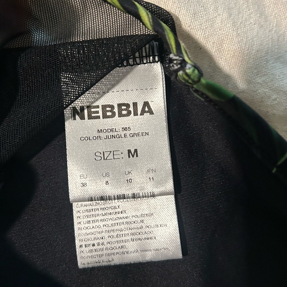 NEBBIA Sport Bra Size M Flowers Print - Picture 6 of 11